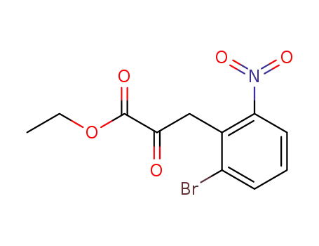 Molecular Structure of 608510-29-8 (Ethyl 3-(2-BroMo-6-nitrophenyl)-2-oxopropanoate)