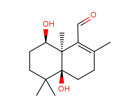 (4aS,8R,8aR)-4a,8-Dihydroxy-2,5,5,8a-tetramethyl-3,4,4a,5,6,7,8,8a-octahydro-naphthalene-1-carbaldehyde