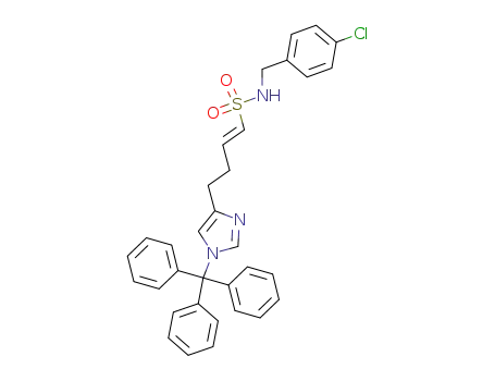 (E)-N-(4-chlorobenzyl)-4-(1-(triphenylmethyl)imidazol-4-yl)-1-but-1-enesulfonamide