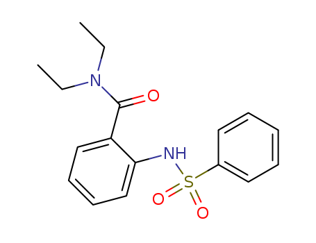 Molecular Structure of 198414-90-3 (Benzamide, N,N-diethyl-2-[(phenylsulfonyl)amino]-)