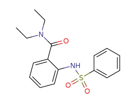 Molecular Structure of 198414-90-3 (Benzamide, N,N-diethyl-2-[(phenylsulfonyl)amino]-)