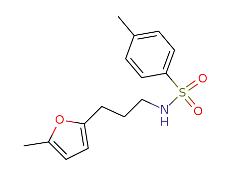 Molecular Structure of 1064780-92-2 (4-methyl-N-[3-(5-methylfuran-2-yl)propyl]benzenesulfonamide)