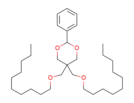 Molecular Structure of 1191028-21-3 (5,5'-bis(decyloxymethyl)-2-phenyl-1,3-dioxane)