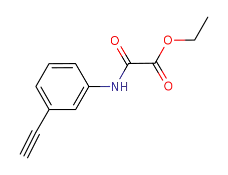 Molecular Structure of 1178671-79-8 (3-ethynylphenylamino oxoacetate ethyl ester)