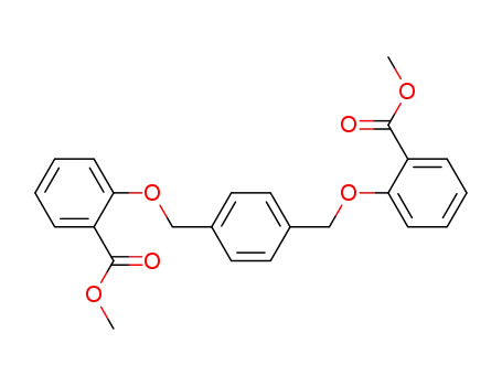 Molecular Structure of 66012-49-5 (Benzoic acid, 2,2'-[1,4-phenylenebis(methyleneoxy)]bis-, dimethyl ester)