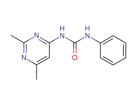 Molecular Structure of 79513-83-0 (Urea, N-(2,6-dimethyl-4-pyrimidinyl)-N'-phenyl-)