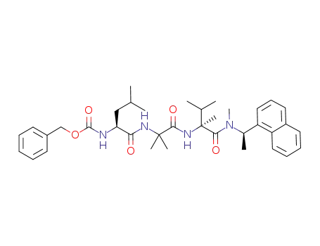 benzyl {(S)-1-{{{-2-{{(S)-1,2-dimethyl-1-{{methyl[(R)-1-(naphthalen-1-yl)ethyl]amino}oxomethyl}propyl}amino}-1,1-dimethyl-2-oxoethyl}amino}oxomethyl}-3-methylbutyl}carbamate
