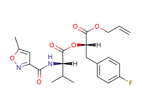 (S)-3-Methyl-2-[(5-methyl-isoxazole-3-carbonyl)-amino]-butyric acid (S)-1-allyloxycarbonyl-2-(4-fluoro-phenyl)-ethyl ester