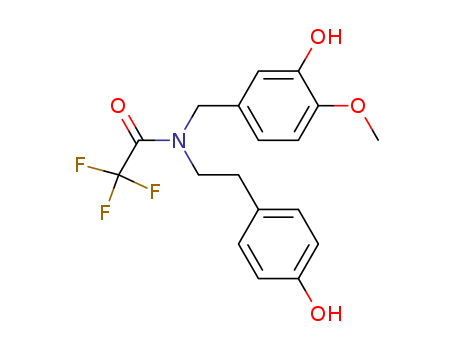 Acetamide,2,2,2-trifluoro-N-[(3-hydroxy-4-methoxyphenyl)methyl]-N-[2-(4-hydroxyphenyl)ethyl]- cas  26668-50-8