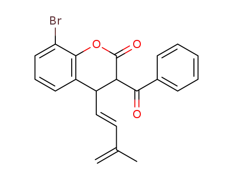 (E)-3-benzoyl-8-bromo-4-(3-methylbuta-1,3-dienyl)chroman-2-one