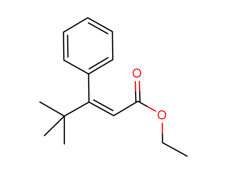Molecular Structure of 77920-99-1 ((Z)-ethyl 4,4-dimethyl-3-phenylpent-2-enoate)