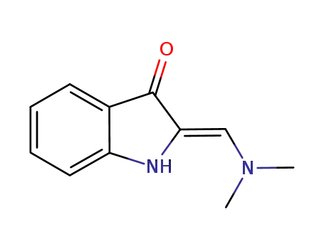 Molecular Structure of 1164479-60-0 (2-[(dimethylamino)methylene]-1,2-dihydro-3H-indol-3-one)