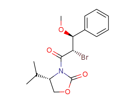 (4S,2'S,3'S)-3-[2'-bromo-3'-methoxy-3'-phenylpropionyl]-4-(1-methylethyl)-2-oxazolidinone