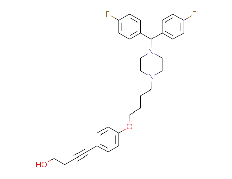 3-Butyn-1-ol,
4-[4-[4-[4-[bis(4-fluorophenyl)methyl]-1-piperazinyl]butoxy]phenyl]-