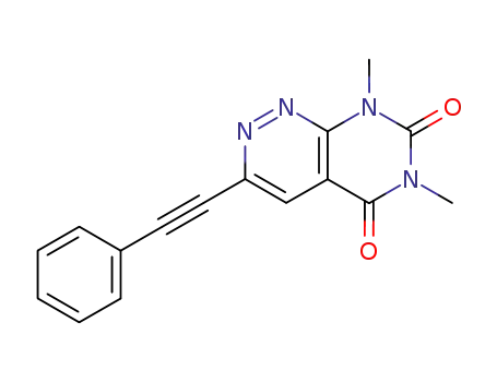 6,8-dimethyl-3-phenylethynyl-8<i>H</i>-pyrimido[4,5-<i>c</i>]pyridazine-5,7-dione