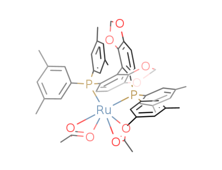 Diacetato{(S)-(-)-5,5'-bis[di(3,5-xylyl)phosphino]-4,4'-bi-1,3-benzodioxole}rutheniuM(II) Ru(OAc)2[(S)-dM-segphos ]