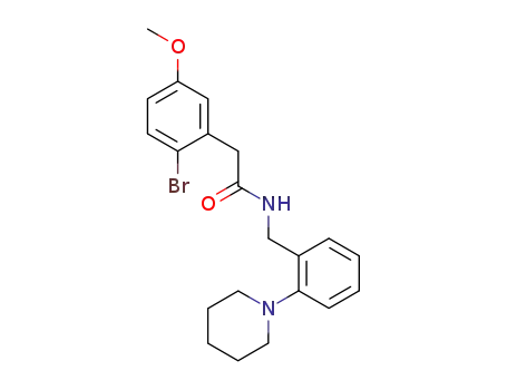 2-(2-bromo-5-methoxyphenyl)-N-(2-piperidinobenzyl)acetamide