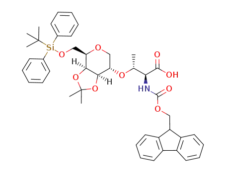 Nα-(fluoren-9-ylmethoxycarbonyl)-3-O-[1,5-anhydro-6-O-tert-butyldiphenylsilyl-3,4-O-isopropylidene-D-galactitol-2-yl]-L-threonine