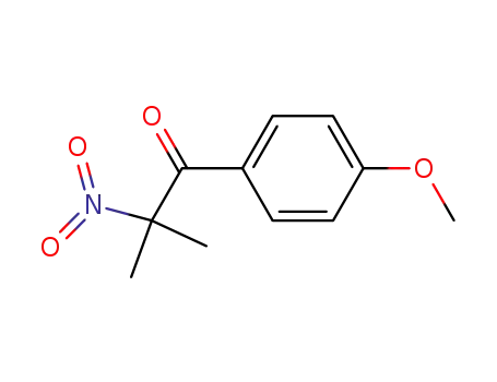 Molecular Structure of 36697-29-7 (1-Propanone, 1-(4-methoxyphenyl)-2-methyl-2-nitro-)