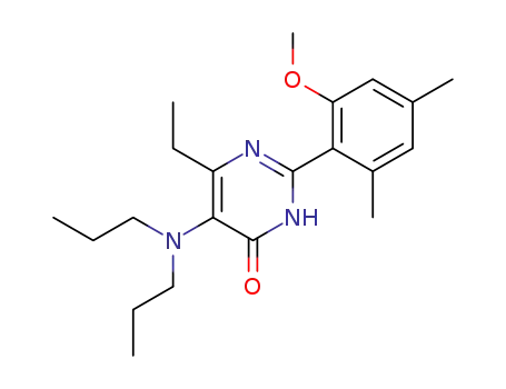 4(1H)-Pyrimidinone,
5-(dipropylamino)-6-ethyl-2-(2-methoxy-4,6-dimethylphenyl)-