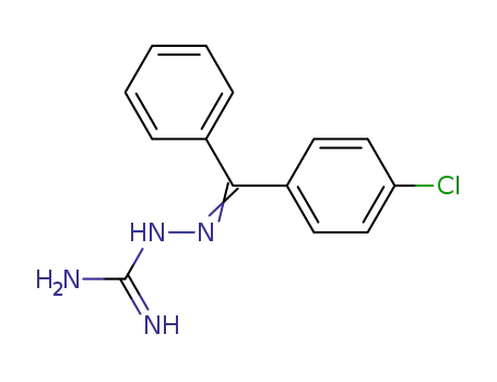 Molecular Structure of 19992-95-1 (2-[[(4-chlorophenyl)-phenyl-methylidene]amino]guanidine)