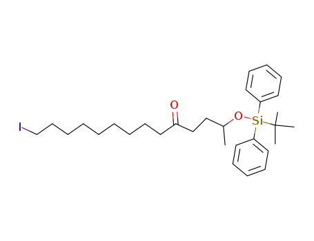 2-(tert-butyldiphenylsilanyloxy)-14-iodotetradecan-5-one