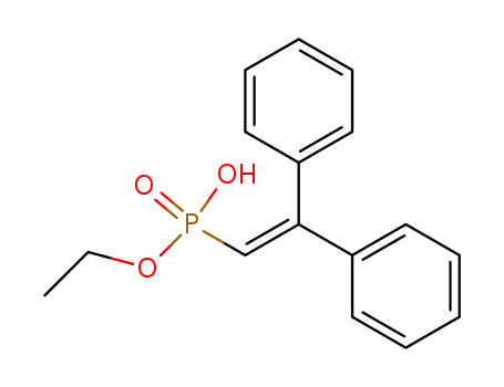 Molecular Structure of 849728-03-6 (Phosphonic acid, (2,2-diphenylethenyl)-, monoethyl ester)