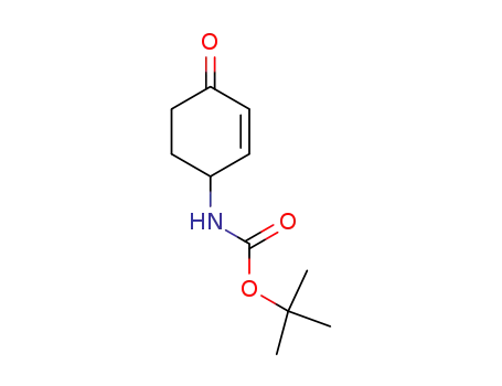 Molecular Structure of 205877-92-5 (Carbamic acid, (4-oxo-2-cyclohexen-1-yl)-, 1,1-dimethylethyl ester (9CI))