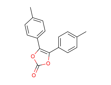 Molecular Structure of 40352-55-4 (1,3-Dioxol-2-one, 4,5-bis(4-methylphenyl)-)