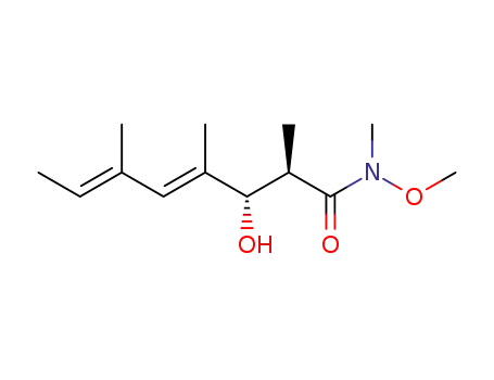 4,6-Octadienamide, 3-hydroxy-N-methoxy-N,2,4,6-tetramethyl-,
(2R,3S,4E,6E)-