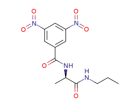 Molecular Structure of 126872-56-8 (Benzamide, N-[(1R)-1-methyl-2-oxo-2-(propylamino)ethyl]-3,5-dinitro-)