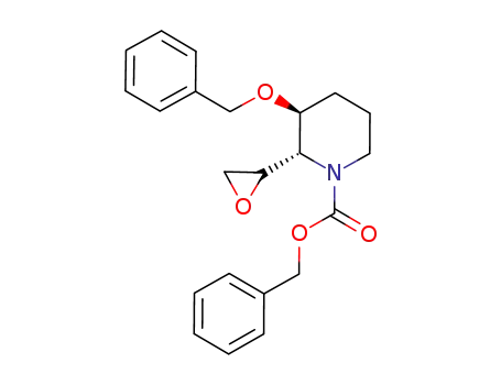 3-benzyloxy-2-oxiranylpiperidine-1-carboxylic acid benzyl ester