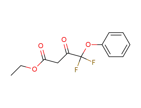 Molecular Structure of 823829-13-6 (Butanoic acid, 4,4-difluoro-3-oxo-4-phenoxy-, ethyl ester)