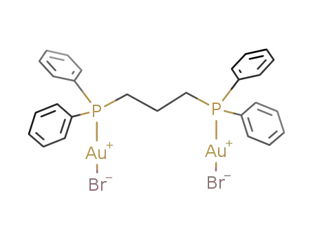 Molecular Structure of 173417-21-5 ([(AuBr)2(μ-1,3-bis(diphenylphosphino)propane)])