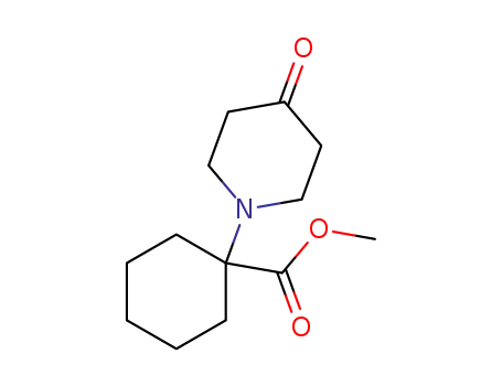 Molecular Structure of 1258304-95-8 (methyl 1-(4-oxopiperidin-1-yl)cyclohexanecarboxylate)