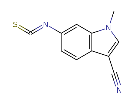 1H-Indole-3-carbonitrile, 6-isothiocyanato-1-methyl-