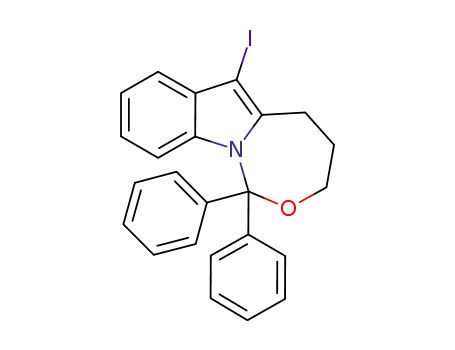 6-iodo-1,1-diphenyl-1,3,4,5-tetrahydro-[1,3]oxazepino[3,4-a]indole