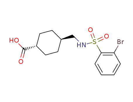 4-[(2-bromo-benzenesulfonylamino)-methyl]-cyclohexanecarboxylic acid