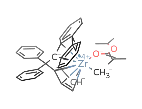 (C<sub>5</sub>H<sub>4</sub>C(C<sub>6</sub>H<sub>5</sub>)2C<sub>13</sub>H<sub>8</sub>)Zr(CH<sub>3</sub>)(OC(OCH(CH<sub>3</sub>)2)C(CH<sub>3</sub>)2)