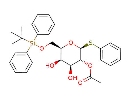 phenyl 2-O-acetyl-6-O-(tert-butyl(diphenyl)silyl)-1-thio-β-D-galactopyranoside