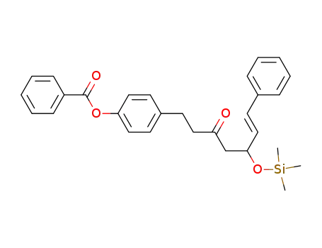 6-Hepten-3-one,
1-[4-(benzoyloxy)phenyl]-7-phenyl-5-[(trimethylsilyl)oxy]-, (6E)-