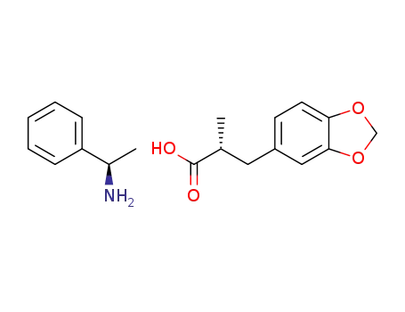 (R)-3-(benzo[1,3]dioxol-5-yl)-2-methylpropionate (S)-1-phenylethylammonium