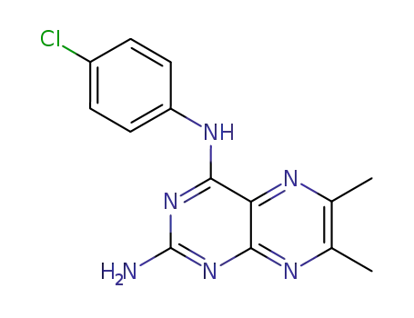 N<sup>4</sup>-(4-chlorophenyl)-6,7-dimethyl-2,4-pteridinediamine