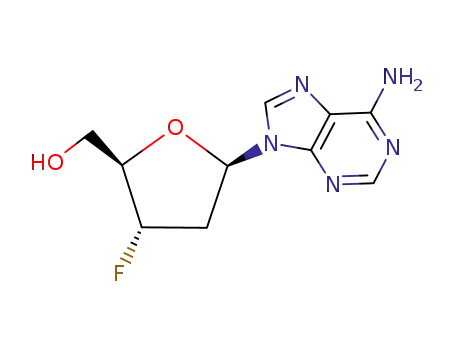 Molecular Structure of 87418-35-7 (3'-Fluoro-2',3'-dideoxyadenosine)