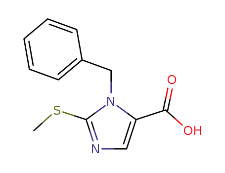 1-Benzyl-2-(methylsulfanyl)-1H-imidazole-5-carboxylic acid