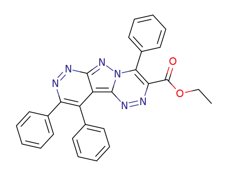 3,4,8-triphenyl-1,2,5,6,8a,9-hexaaza-fluorene-7-carboxylic acid ethyl ester