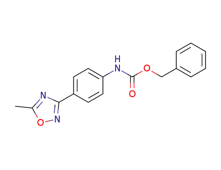[4-(5-methyl-[1,2,4]oxadiazol-3-yl)-phenyl]-carbamic acid benzyl ester
