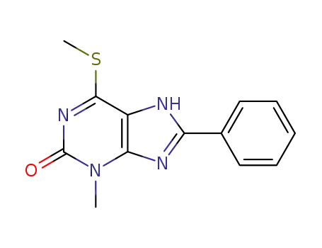 3-methyl-6-methylsulfanyl-8-phenyl-3,7-dihydro-purin-2-one