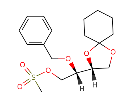 (2R,3S)-3-O-benzyl-1,2-O-cyclohexylidene-4-O-(methanesulphonyl)butane-1,2,3,4-tetrol