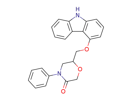 6-(9H-carbazol-4-yloxymethyl)-4-phenyl-morpholin-3-one